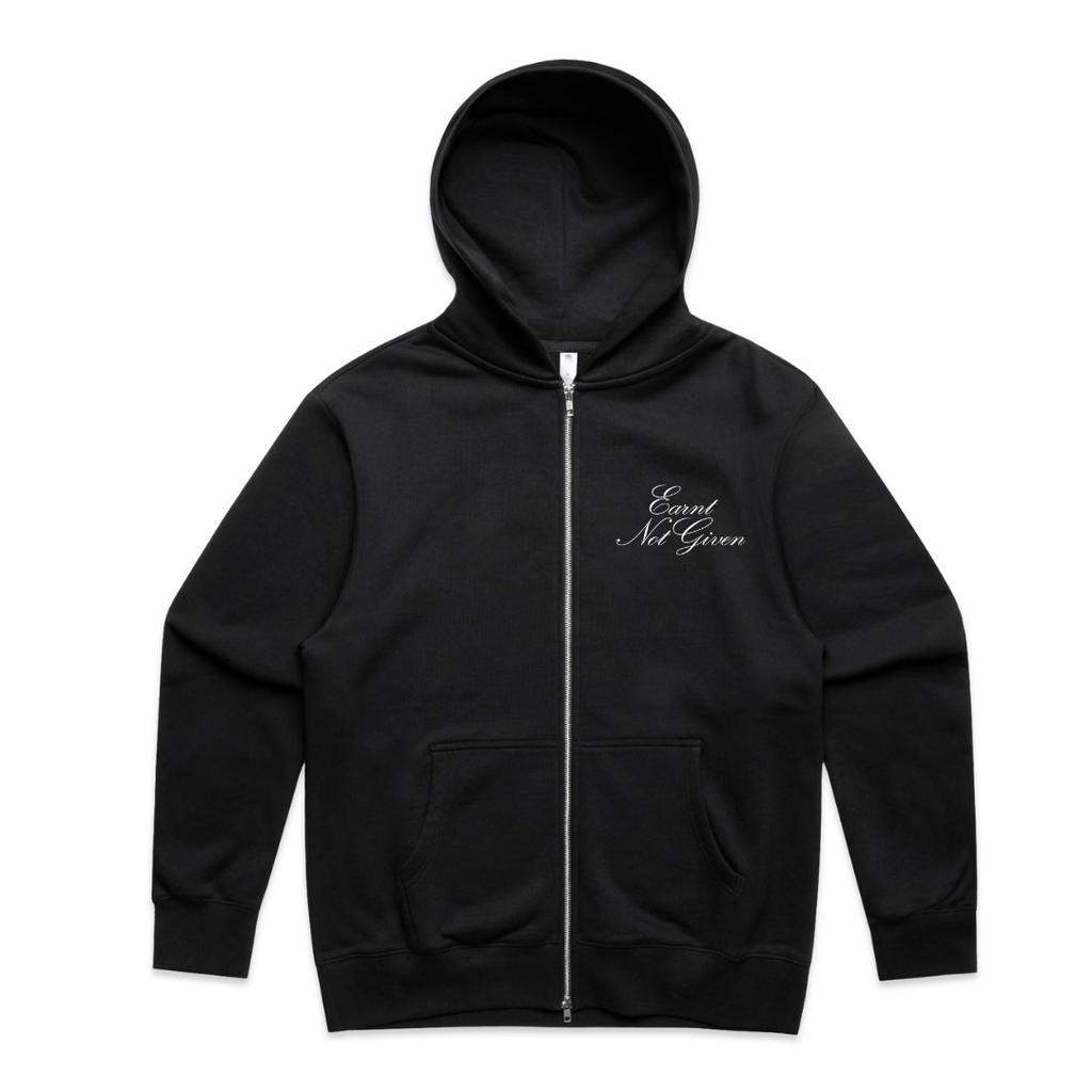 UBX EARNED Zip Hoodie - White
