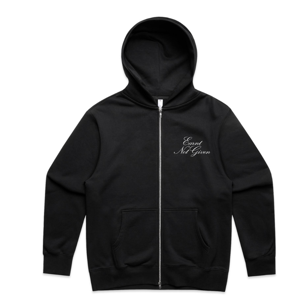 UBX EARNED Zip Hoodie - White