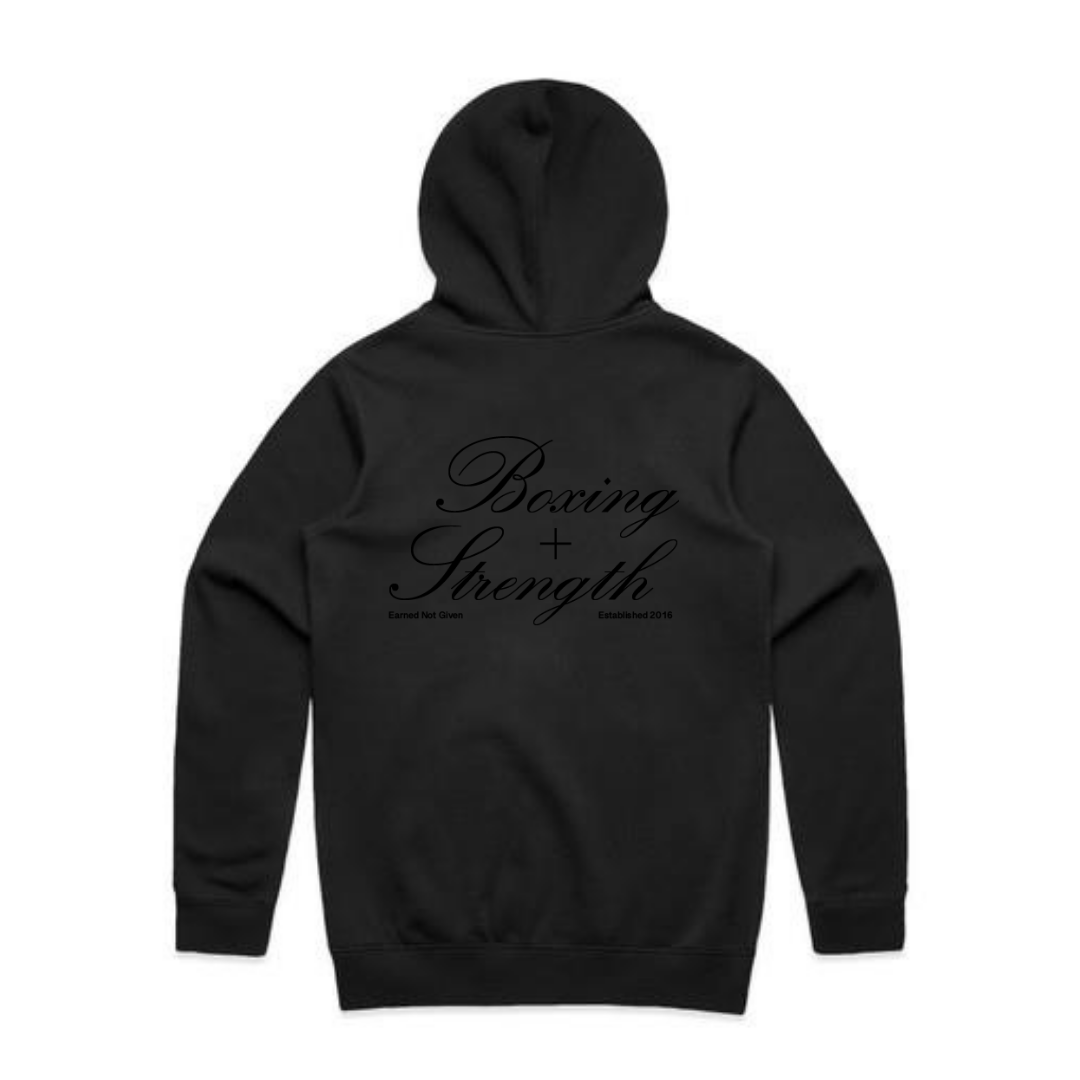 UBX Hoodie EARNED Black on Black