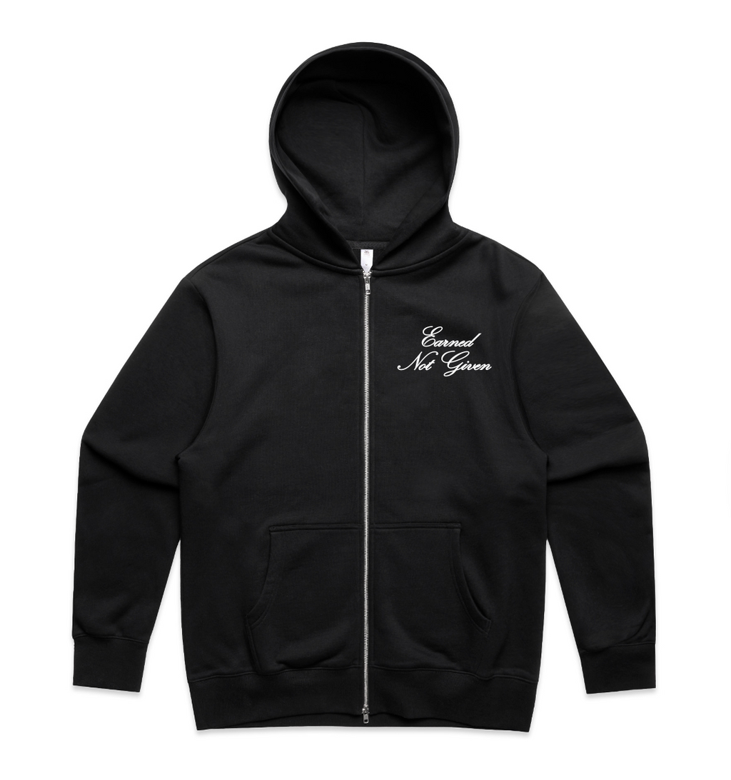 UBX EARNED Zip Hoodie - White